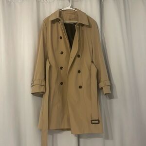 Calvin Klein tan trench coat